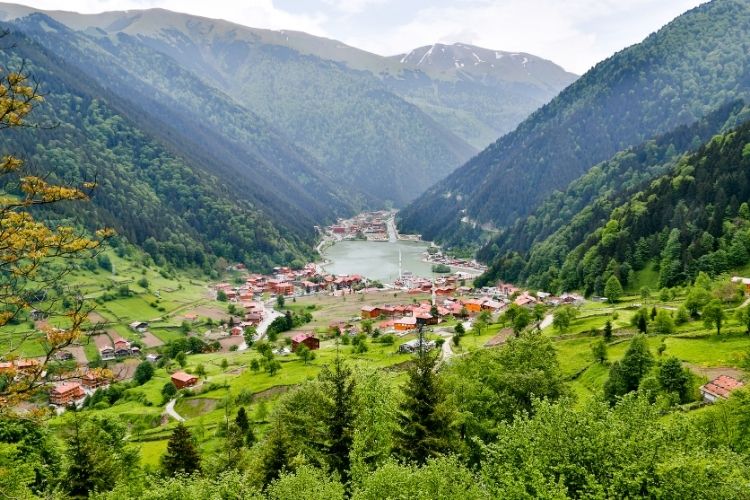 Uzungöl'ün harita görünümü