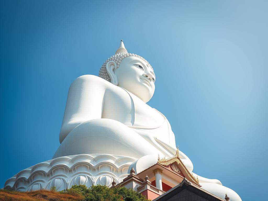 Phuket'teki devasa Big Buddha heykeli Phuket'teki devasa Big Buddha heykeli